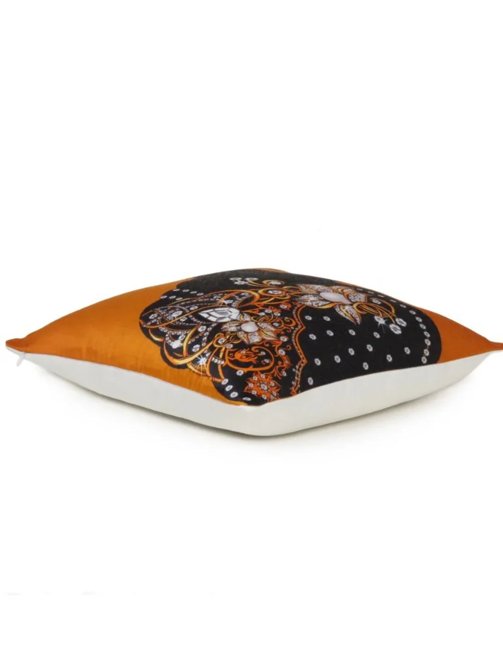 Oussum Luxury Cushion Cover Yellow Decorative Lady Printed Pillow Case Set of 2